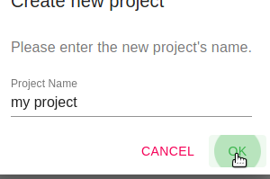 name and create project